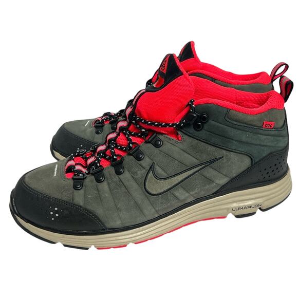 RARE NOS Nike ACG Lunar Macleay Anthracite/Solar Red Shoes Men’s Size 10 NWOB main image 6